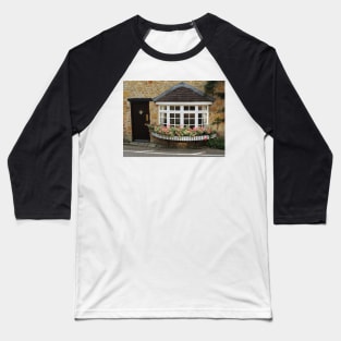 Bow Window With Geraniums Baseball T-Shirt